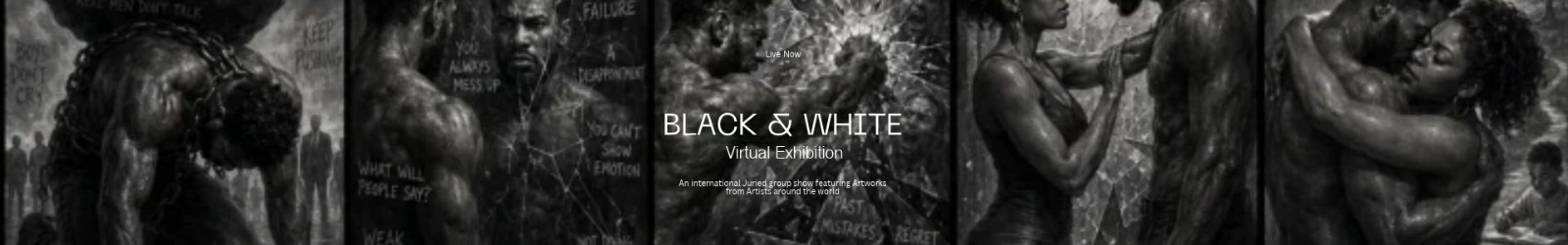 Black and White middle banner